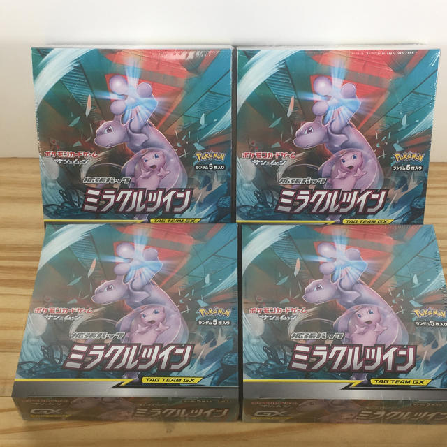 ポケモンカードゲーム ミラクルツイン 4BOXセット 未開封 ポケカ ポケモンカードゲーム ミラクルツイン 4BOXセット 未開封 ポケカ