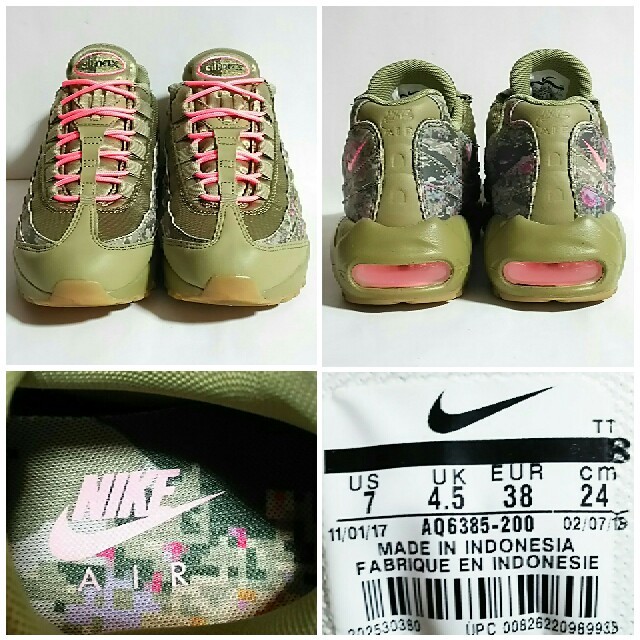 NIKE(ナイキ)の美品❗NIKE WMNS AIR MAX 95、ナイキ エアマックス 95 カモ レディースの靴/シューズ(スニーカー)の商品写真