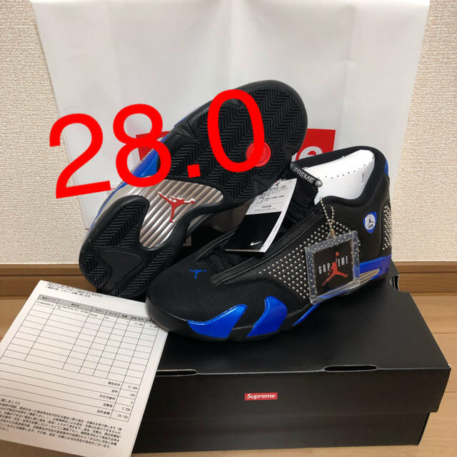 NIKE(ナイキ)の【28.0】SUPREME × NIKE AIR JORDAN 14 RETRO メンズの靴/シューズ(スニーカー)の商品写真