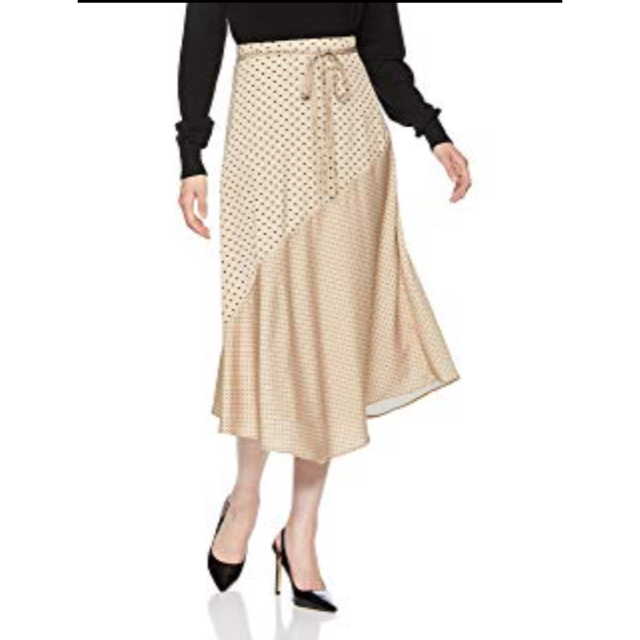 Mila Owen(ミラオーウェン)の売り切り！ミラオーウェン   ドットサテンスカート 新品未使用 レディースのスカート(ロングスカート)の商品写真