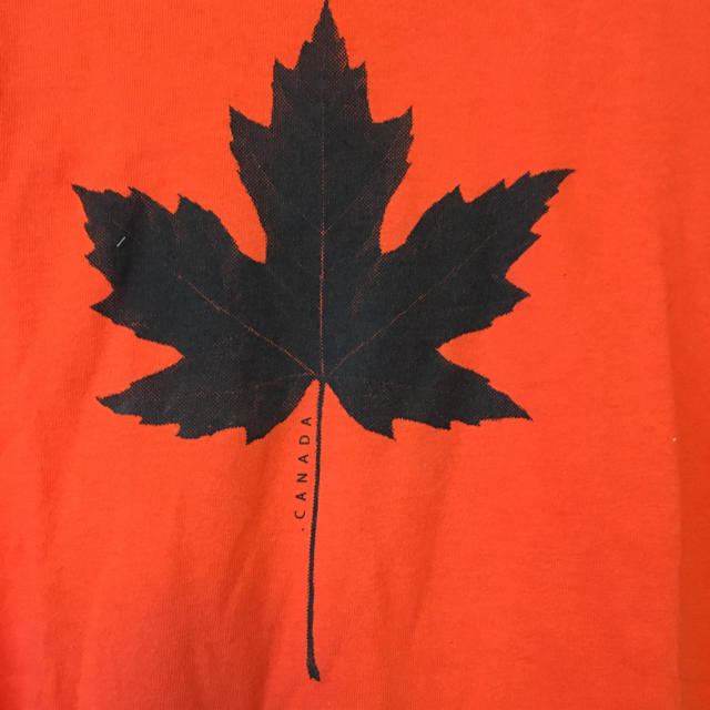 192.Canada ロゴ入り Tシャツ オレンジ メンズのトップス(Tシャツ/カットソー(半袖/袖なし))の商品写真