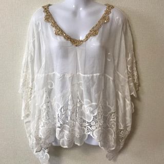 シェイナー(SHEINAR)のSHEINAR  レース トップス (カットソー(半袖/袖なし))