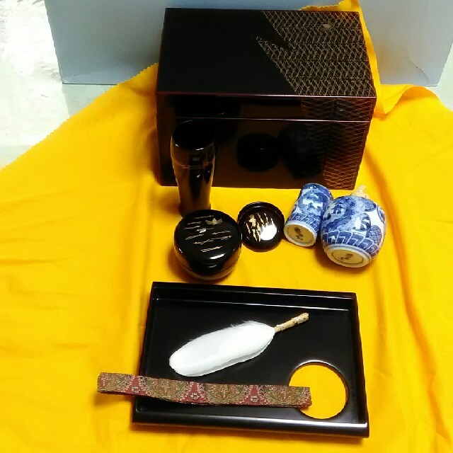 適当な価格 あし笛!です。茶道具 茶箱 うるみ塗 松葉 染付振出 漆芸 適当な価格 あし笛!です。茶道具 茶箱 うるみ塗 松葉 染付振出 漆芸