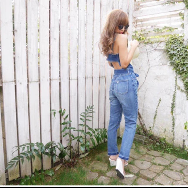 rienda(リエンダ)のrienda soft denim ロンパース オールインワン デニム レディースのパンツ(オールインワン)の商品写真