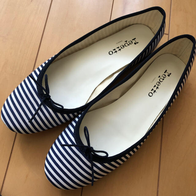 repetto(レペット)のレペット★40 ボーダーバレーシューズ 未使用★25センチくらい レディースの靴/シューズ(バレエシューズ)の商品写真