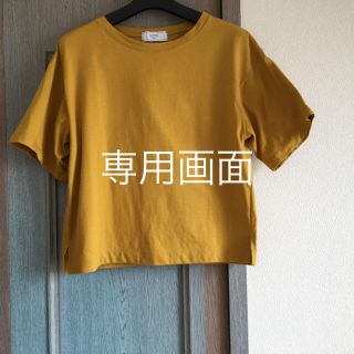 スローブイエナ(SLOBE IENA)のイエナスローブ  カラーTシャツ マスタード カットソー プルーオーバー  (Tシャツ(半袖/袖なし))