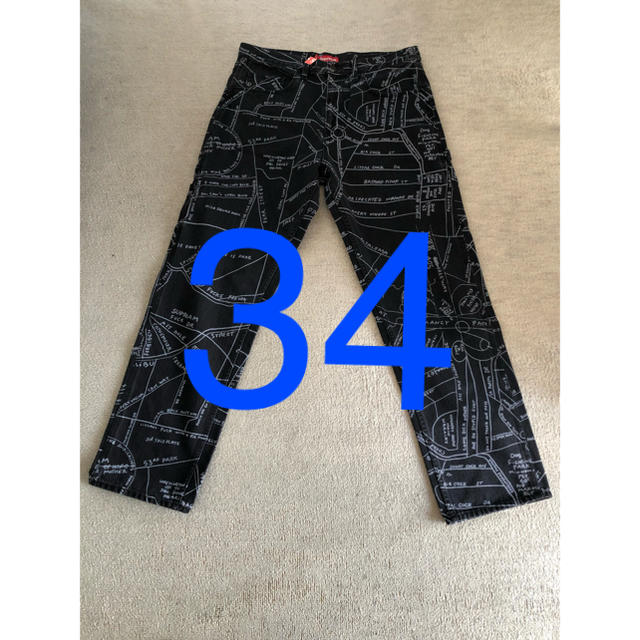 19ss supreme Gonz Map denim painter pant - ペインターパンツ