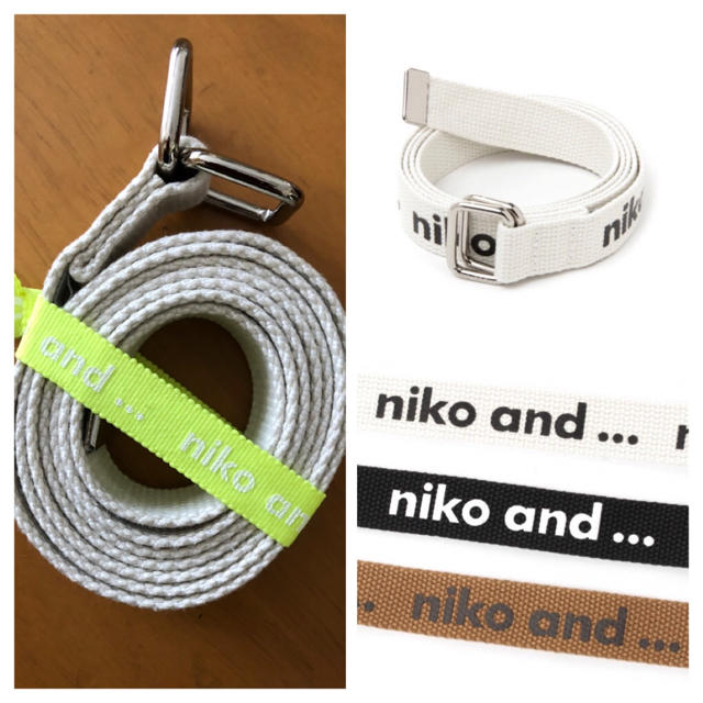 niko and...(ニコアンド)のniko and...  オリジナルロゴ入りテープベルト レディースのファッション小物(ベルト)の商品写真