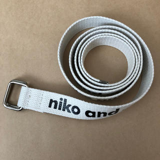 ニコアンド(niko and...)のniko and...  オリジナルロゴ入りテープベルト(ベルト)