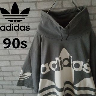 アディダス(adidas)の【90s】 アディダス  半袖  ハイネック スウェット  希少一点物(スウェット)