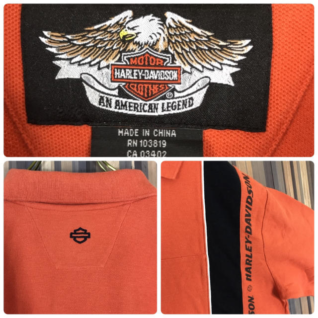 Harley Davidson(ハーレーダビッドソン)のHARLEY DAVIDSON ハーレーダビッドソン ポロシャツ 半袖 美品 メンズのトップス(ポロシャツ)の商品写真