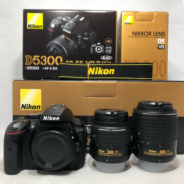 Nikon ニコン D5300 ダブルズームキット2 シャッター回数 1000回 2022