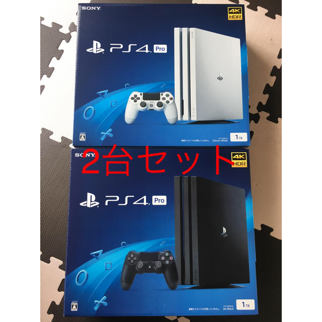 素晴らしい品質 白黒2台セット！PS4 新品 - PlayStation4 Pro CUH-7200BB01/02 1TB 家庭用ゲーム機本体