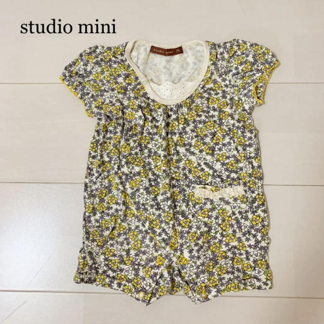 ⭐︎エリ栞様専用⭐︎studio mini  花柄ロンパース 70 キッズ/ベビー/マタニティのベビー服(~85cm)(ロンパース)の商品写真