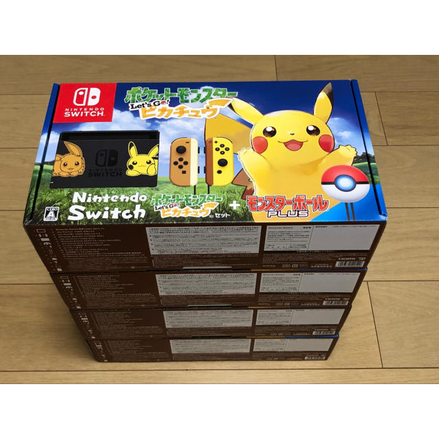 【新品】ニンテンドースイッチ ピカチュウ 4台