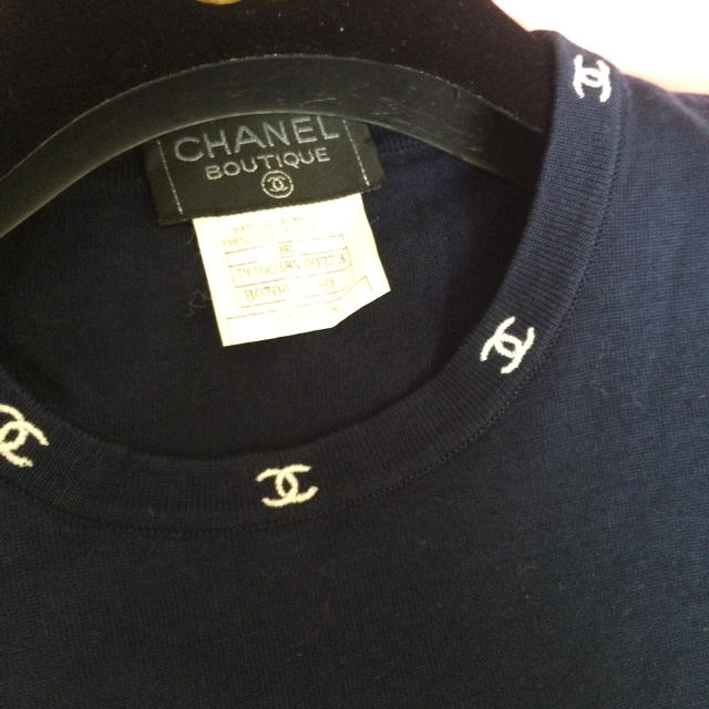 CHANEL(シャネル)のCHANEL☆ヴィンテージ☆CCマークトップス レディースのトップス(カットソー(半袖/袖なし))の商品写真