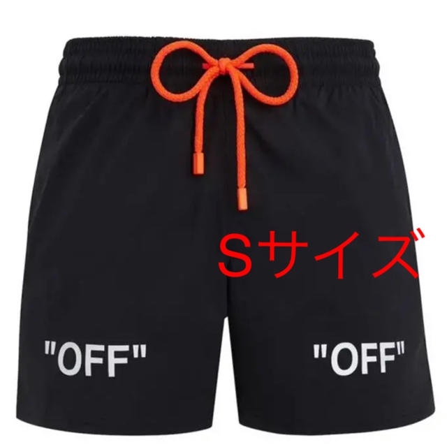 メンズ【黒・Sサイズ】OFF-WHITE × VILEBREQUIN 水着