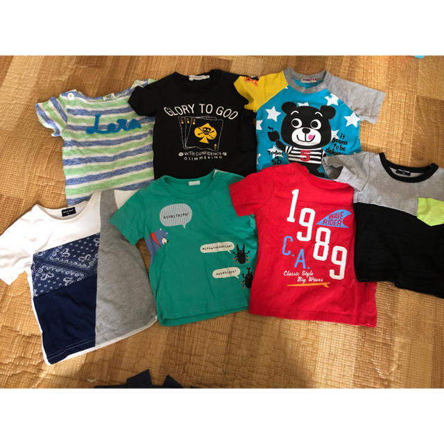 THE SHOP TK(ザショップティーケー)の【90サイズ】男の子 Tシャツ いろいろおまとめ 7点セット キッズ/ベビー/マタニティのキッズ服男の子用(90cm~)(Tシャツ/カットソー)の商品写真