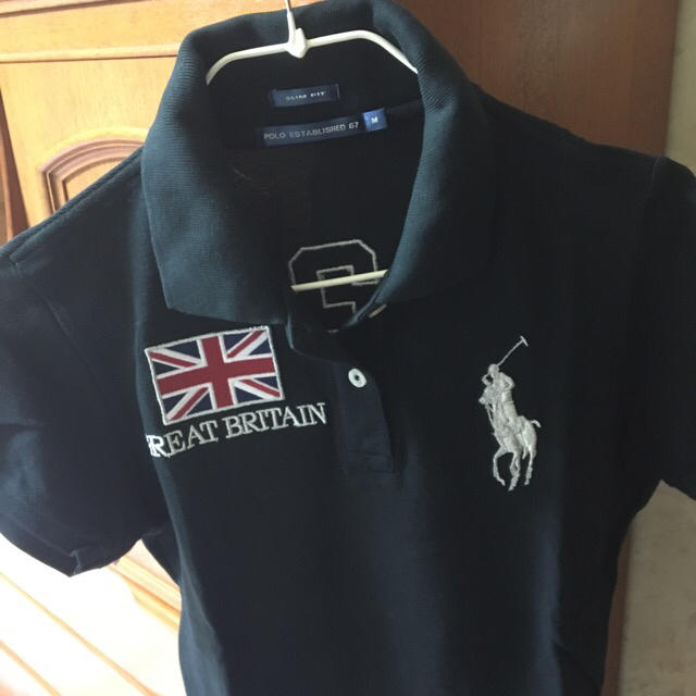 POLO RALPH LAUREN(ポロラルフローレン)のポロシャツ   レディース サイズM 黒 レディースのトップス(ポロシャツ)の商品写真