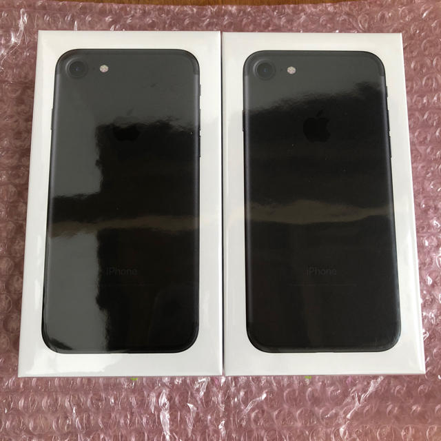 2台  新品 未開封品 iPhone7 32GB ブラック  iPhone