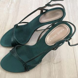 ナインウエスト(NINE WEST)のナインウェスト パンプス パーティサンダル ダークグリーン(ハイヒール/パンプス)