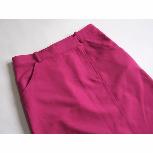 ふりふ(フリフ)のふりふ カラースクエアスカート★ピンク ロングスカート レディースのスカート(ロングスカート)の商品写真