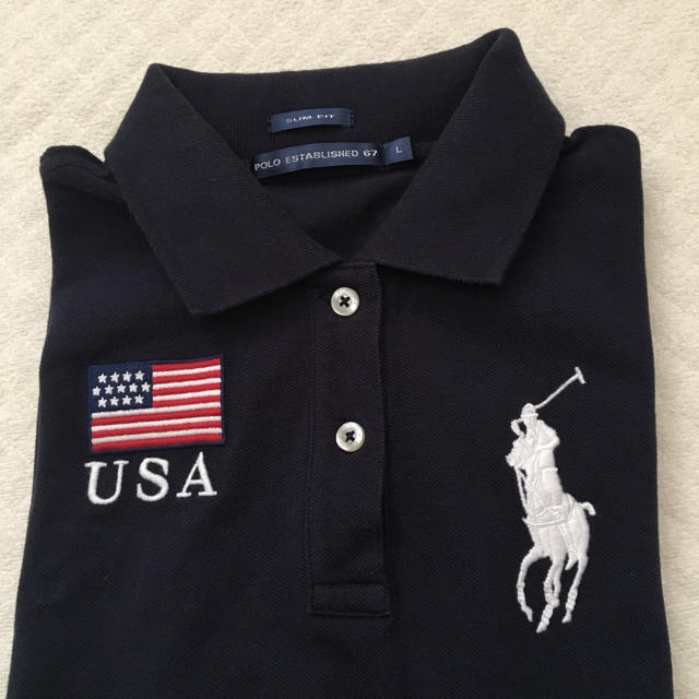 POLO RALPH LAUREN(ポロラルフローレン)のポロシャツ   レディース、紺色 レディースのトップス(ポロシャツ)の商品写真