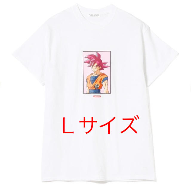 トップスFLAGSTUFF × ドラゴンボール 悟空 Tシャツ L 白 フラグスタフ