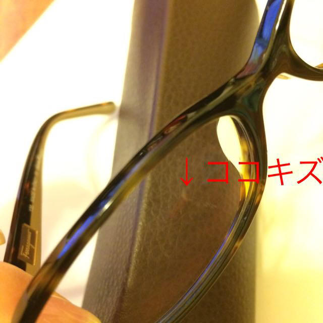 Salvatore Ferragamo(サルヴァトーレフェラガモ)のフェラガモ 眼鏡 度なし レディースのファッション小物(サングラス/メガネ)の商品写真