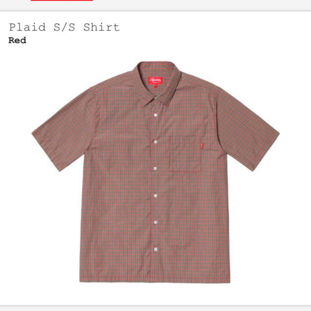 Supreme(シュプリーム)のSupreme Plaid S/S Shirt Color:Red Size:L メンズのトップス(シャツ)の商品写真