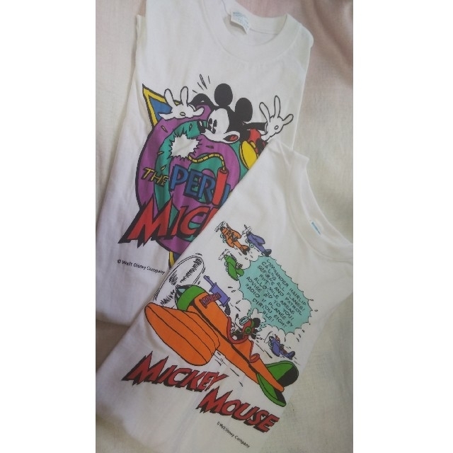 Disney - ディズニー ミッキーマウスのTシャツ 2枚 アミューズメント商品の通販 by tomo's shop｜ディズニーならラクマ