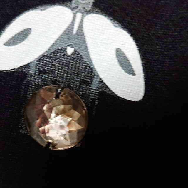 EMMAJAMES(エマジェイム)のEMMAJAMES ストーン付きデザインTシャツ レディースのトップス(Tシャツ(半袖/袖なし))の商品写真