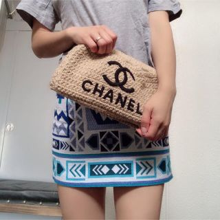 シャネル(CHANEL)の麻紐クラッチバック👝(クラッチバッグ)