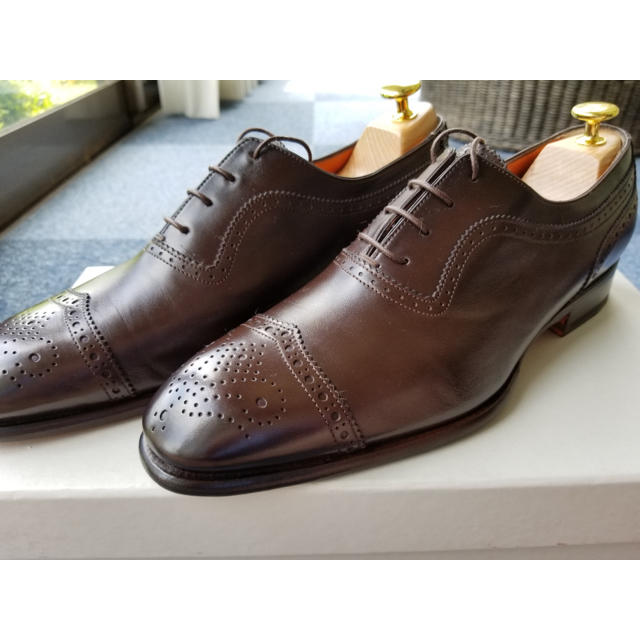 靴/シューズSantoni ブローグシューズ 新品未使用品 定価10万弱