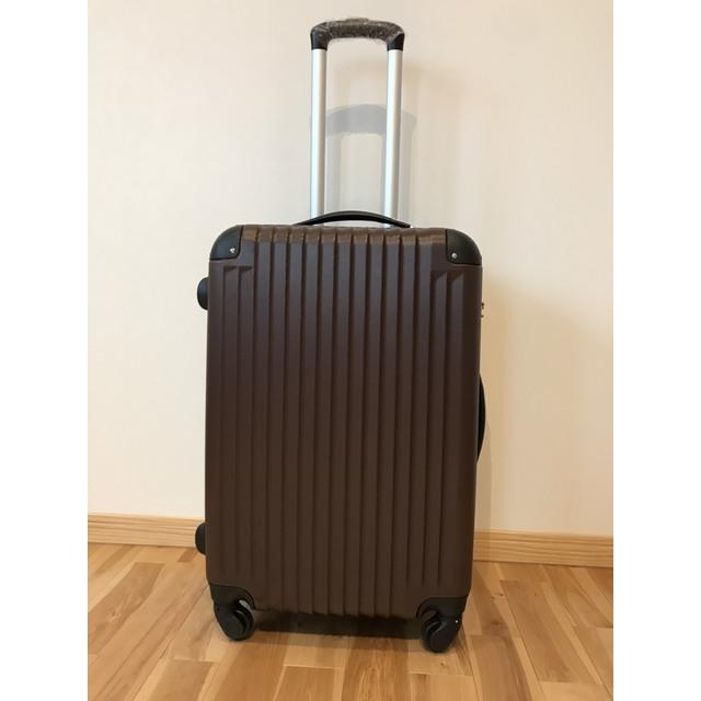◎超軽量スーツケース　TSAダイヤルロック　Mサイズ 茶色　ブラウン　カバー付