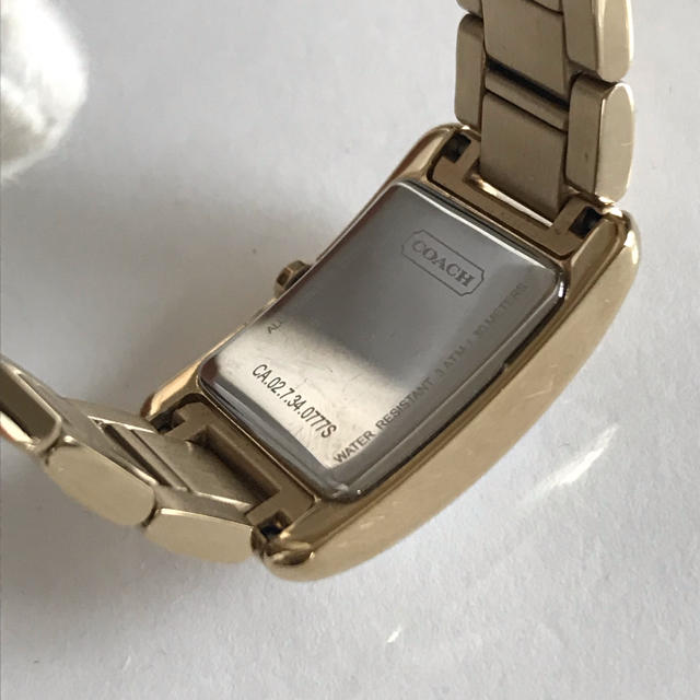 COACH - 腕時計 レディース コーチ COACH ゴールド スクエア型 COACH - 腕時計 レディース コーチ COACH ゴールド スクエア型