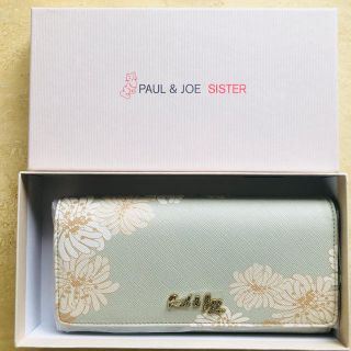 ポール&ジョーシスター(PAUL & JOE SISTER)のポール&ジョーシスター 長財布 花柄 財布 ミントグリーン レディース(財布)