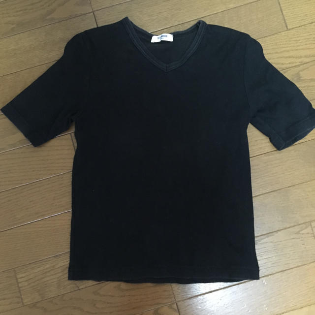 CHILD WOMAN(チャイルドウーマン)のCHILD WOMAN Vネック黒カットソー レディースのトップス(カットソー(長袖/七分))の商品写真