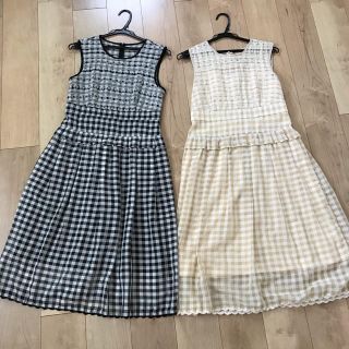 ジルバイジルスチュアート(JILL by JILLSTUART)のギンガムチェック ワンピース 2着まとめ売り(ロングワンピース/マキシワンピース)