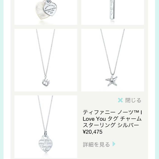 Tiffany & Co.(ティファニー)のTIFFANY ネックレス【未使用】 レディースのアクセサリー(ネックレス)の商品写真