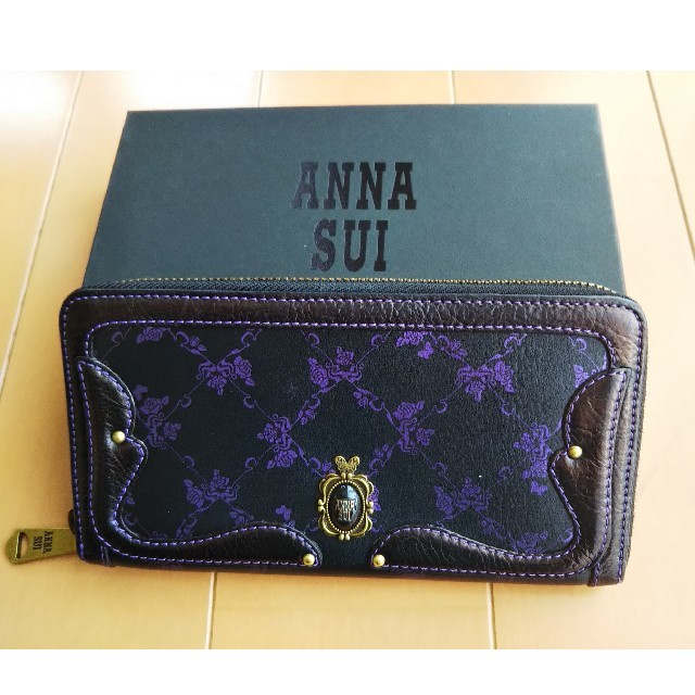 ANNA SUI  長財布 ウォールデコ ローズ