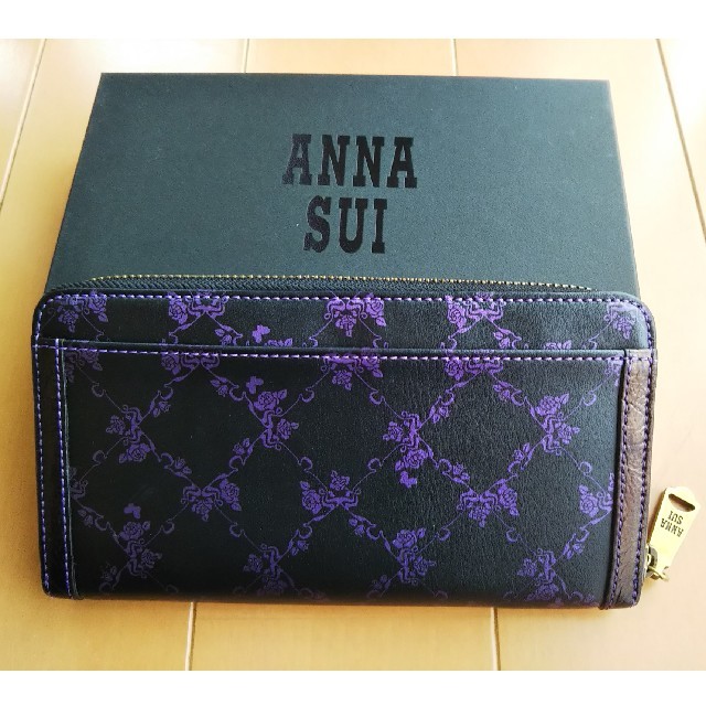 ANNA SUI  長財布 ウォールデコ ローズ