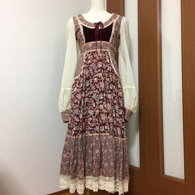 GUNNE SAX ワンピース 赤ワンピース