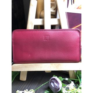 ロエベ(LOEWE)の【美品】LOEWE/ロエベ ラウンドファスナー 長財布(長財布)