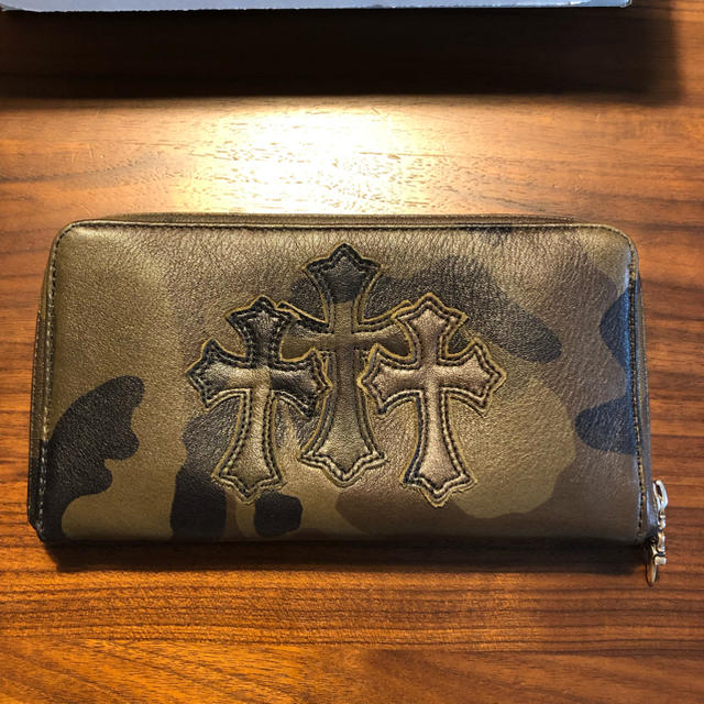流行に Chrome Hearts - 国内未入荷/クロムハーツ 長財布/3クロス