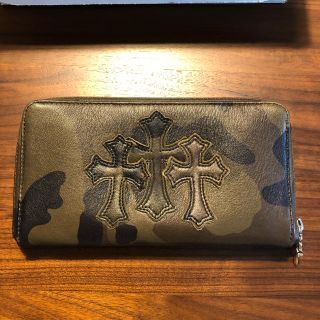 クロムハーツ(Chrome Hearts)の国内未入荷/クロムハーツ 長財布/3クロスパッチ/カモフラ迷彩(長財布)