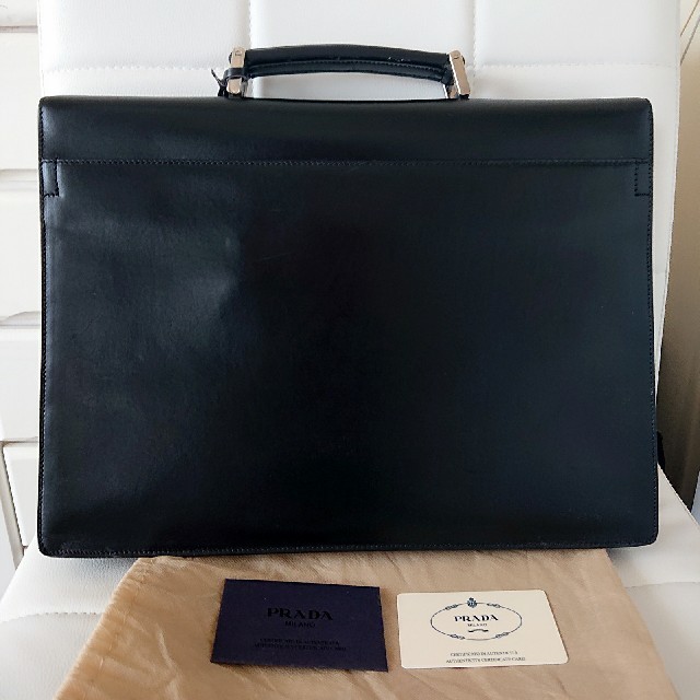 PRADA プラダ レザーブリーフケース ビジネスバッグ
