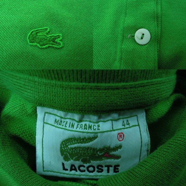 LACOSTE(ラコステ)の0f7 80's CHEMISE　LACOSTE　フレンチラコステ 鹿の子ポロ レディースのトップス(ポロシャツ)の商品写真