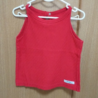 ベベ(BeBe)のBeBe 赤色タンクトップ  110サイズ(Tシャツ/カットソー)