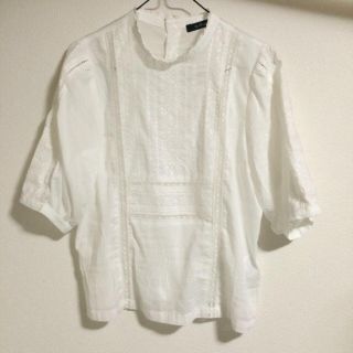 ダブルクローゼット(w closet)の値下げ！ ダブクロ 刺繍ブラウス(シャツ/ブラウス(長袖/七分))